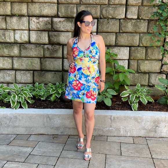 Fun Floral Mini Dress - Picture 1 of 2